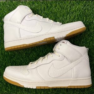Nike Dunk High CMFT Comfort Premium QS White Pack Gum Ostrich